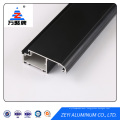 Black powder coating aluminum door profile extrusion